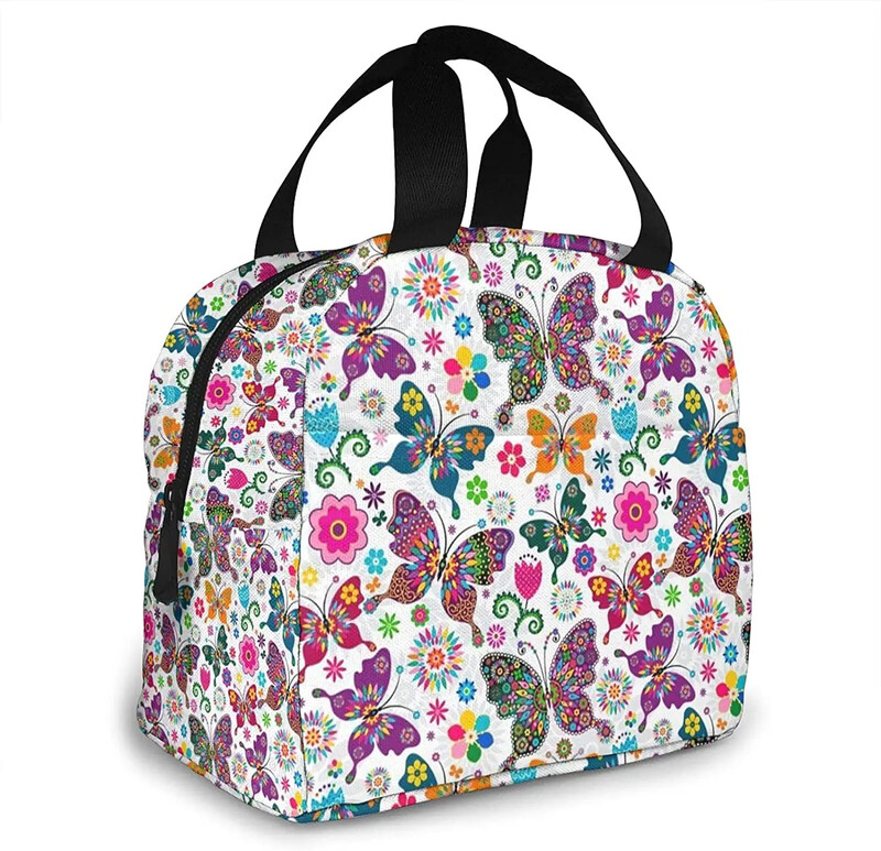 Butterfly Butterfly kaasaskantav söögikott Naine veekindel kandekott Õlakotid Käekotid Rahakotid Ostlemine Kontor Kooli piknikureisid