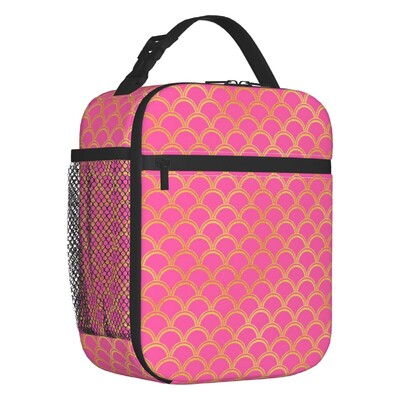 Roz, albastru, cântare de sirenă, saci de prânz termoizolate pentru femei, recipient portabil pentru prânz, pentru muncă, călătorie, cutie multifuncțională pentru alimente
