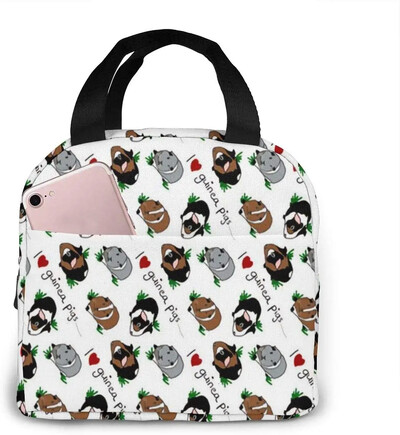 Guinea Pigs Torba za ručak za žene Djevojke Izolirana dječja torbica za piknik Topla torba za hlađenje Bento torba Nepropusne torbe za kutiju za ručak