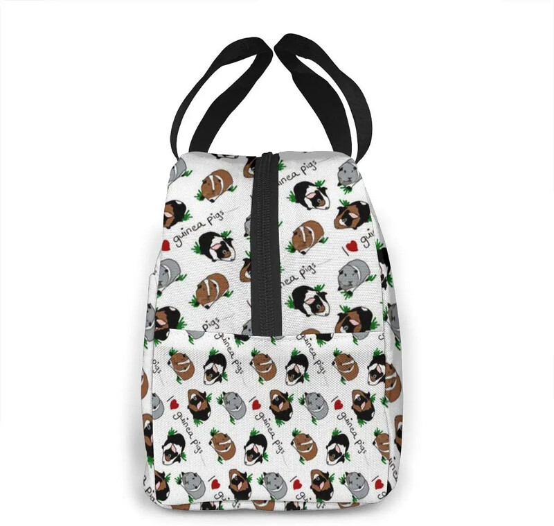 Guinea Pigs Torba za ručak za žene Djevojke Izolirana dječja torbica za piknik Topla torba za hlađenje Bento torba Nepropusne torbe za kutiju za ručak