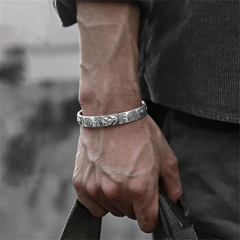 ZAKOL Hiphop Rock Feather Wing Cuff Βραχιόλια για Ανδρικά Αγόρια Ασημί Χρώμα Μεταλλικά Βραχιόλια Βραχιόλια Φεστιβάλ Δώρα κοσμημάτων