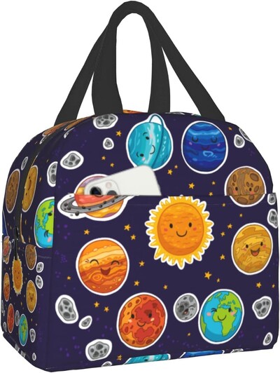 Сладки котки Изолирана чанта за обяд за жени Сладки котенца Кутия за обяд Бяло оранжево Сиво Котки Многократна хладилна чанта 8x5x8,5 инча