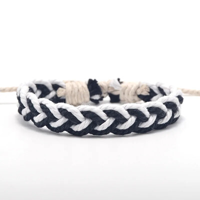 1kom klasična etnička ručno rađena narukvica Ljetna pletenica za plažu Uzica Pamučni omot od pletenog užeta Narukvice prijateljstva za žene i muškarce