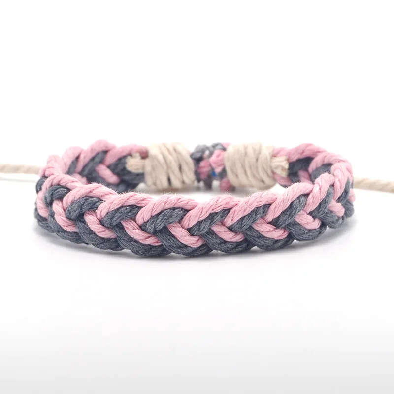 1kom klasična etnička ručno rađena narukvica Ljetna pletenica za plažu Uzica Pamučni omot od pletenog užeta Narukvice prijateljstva za žene i muškarce