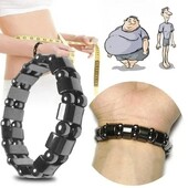 Klasiskā hematīta enerģijas pērlītēm elastīga magnētiskā terapija veselības aprūpe svara samazināšanai rokassprādzes novājēšanai veselības aprūpe vīriešiem sievietēm