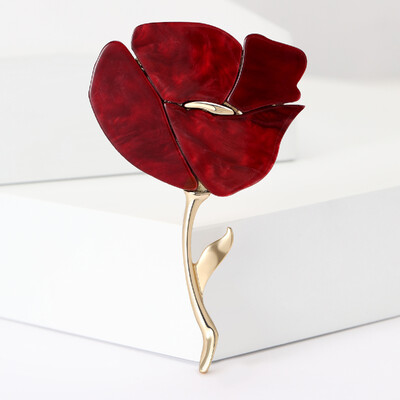 Емайлирани брошки с розови цветя за жени Унисекс ботанически игли 8-цветни налични ежедневни парти аксесоари подаръци