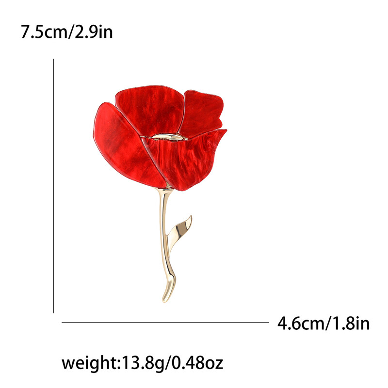 Емайлирани брошки с розови цветя за жени Унисекс ботанически игли 8-цветни налични ежедневни парти аксесоари подаръци