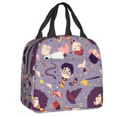 Školska magija Vještičarstvo Čarobnjaštvo Izolirana torba za ručak Vještica Čarobnjak Film Cosplay Termalni hladnjak za ponovno korištenje Bento Box Školska