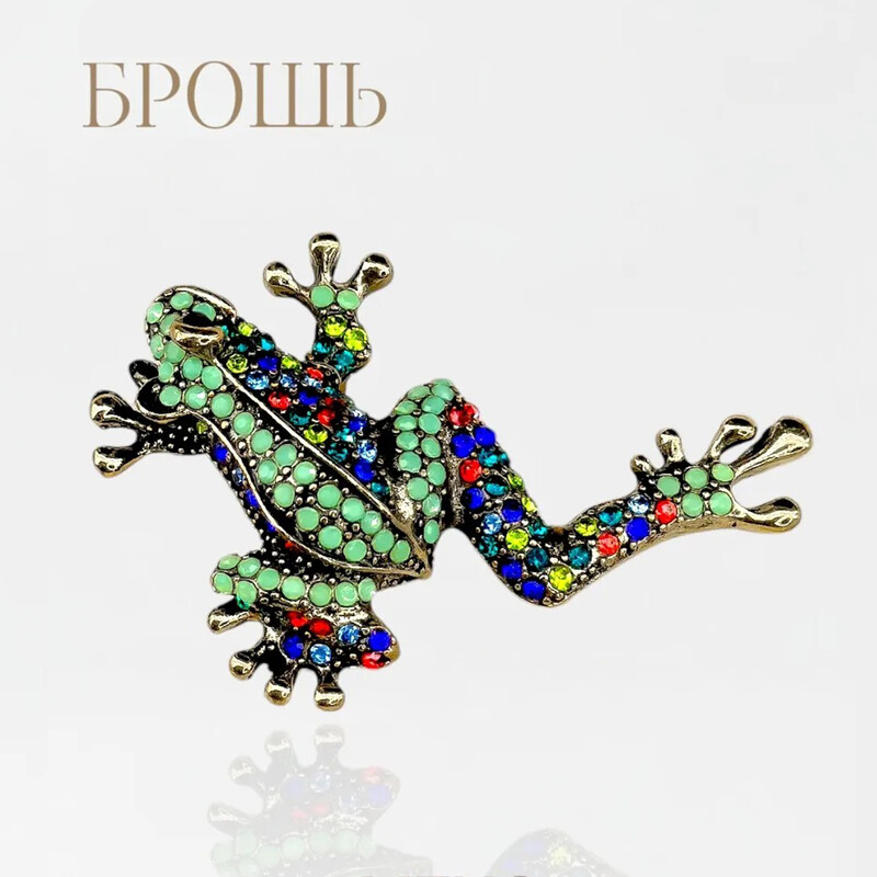 Broșe cu broaște cu picior lung cu stras strălucitor pentru femei Ace animale unisex Accesorii pentru petreceri la birou disponibile în 4 culori Cadouri