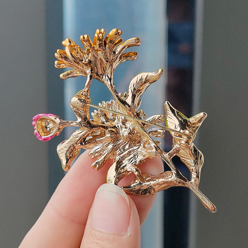 Broșe cu flori de margarete emailate clasice, haine pentru femei, ace de rever, la modă, broșă pentru buchet de nuntă, bijuterii de lux, cadouri