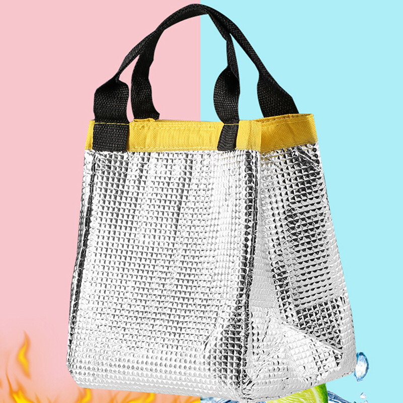 Geantă de prânz din pânză Oxford Geantă Bento de mână Geantă de izolare cu pește mic Geantă de izolare pentru picnic în aer liber Izolație de frig Gheață portabilă