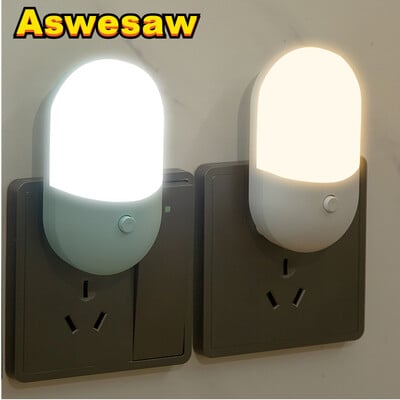 Lampă de noptieră Lampă de noapte Lampă de noapte LED cu priză UE SUA Lampă pentru dormitor AC220V Cadou pentru copii Lampă de noapte drăguță pentru WC coridor