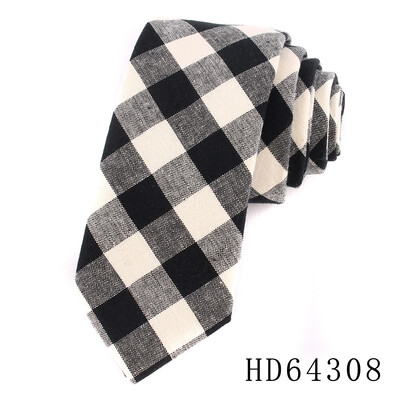 Marka Karirane kravate za muškarce Modna ležerna kravata Gravatas pamučna muška kravata za vjenčanje Gravata klasična Corbata crvena ovratnica