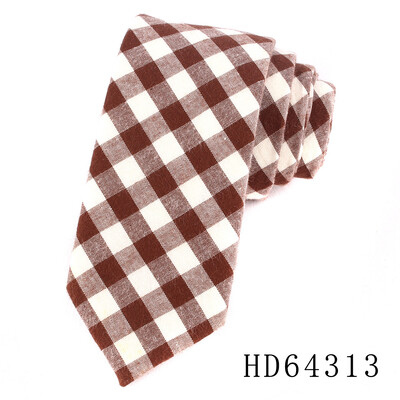 Marka Karirane kravate za muškarce Modna ležerna kravata Gravatas pamučna muška kravata za vjenčanje Gravata klasična Corbata crvena ovratnica