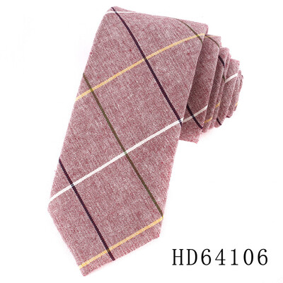 Tanka pamučna kravata za muškarce Žene Ležerna prugasta kravata za zabavu Poslovna vjenčanja Kravate za odrasle Karirane kravate za darove