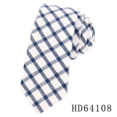 Tanka pamučna kravata za muškarce Žene Ležerna prugasta kravata za zabavu Poslovna vjenčanja Kravate za odrasle Karirane kravate za darove