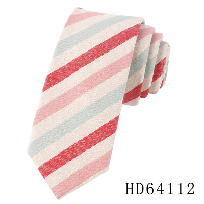 Tanka pamučna kravata za muškarce Žene Ležerna prugasta kravata za zabavu Poslovna vjenčanja Kravate za odrasle Karirane kravate za darove