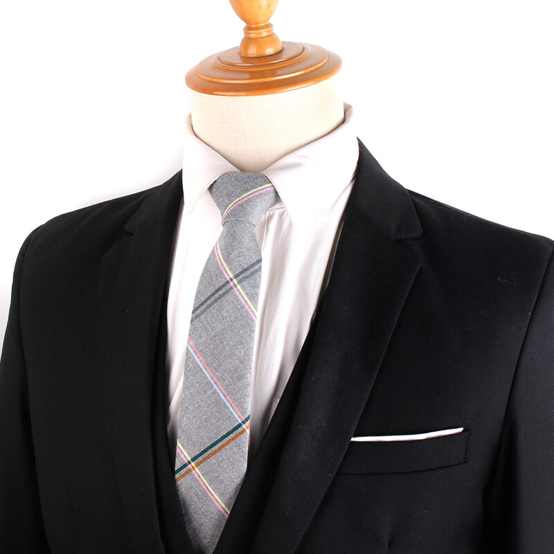 Tanka pamučna kravata za muškarce Žene Ležerna prugasta kravata za zabavu Poslovna vjenčanja Kravate za odrasle Karirane kravate za darove