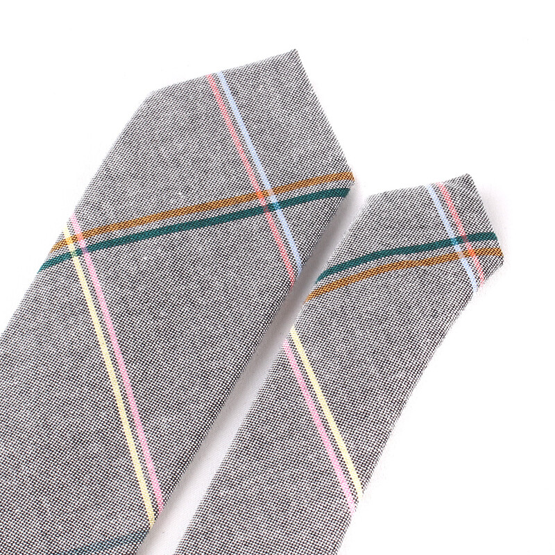 Tanka pamučna kravata za muškarce Žene Ležerna prugasta kravata za zabavu Poslovna vjenčanja Kravate za odrasle Karirane kravate za darove