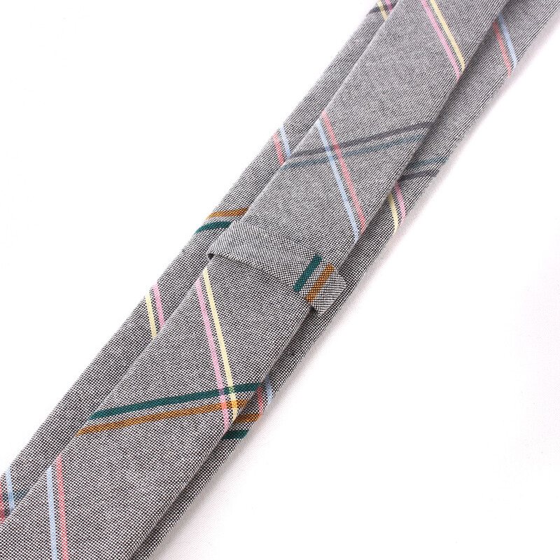 Tanka pamučna kravata za muškarce Žene Ležerna prugasta kravata za zabavu Poslovna vjenčanja Kravate za odrasle Karirane kravate za darove