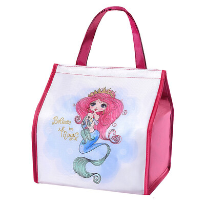 Карикатура Термична чанта за обяд Преносима изолирана чанта Bento Box Охладител Пакет с лед Пикник Контейнер за храна за жени Момиче Деца Ново пристигане