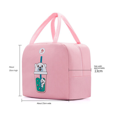 Cutie pentru copii, portabil, termoizolant, pentru picnic, pentru mâncare, cutie de prânz, cutie drăguță de desene animate, genți pentru alimente proaspete, pungi de răcire.