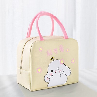 Kawaii copii desene animate portabil izolat termic picnic mâncare îngroșat prânz saci cutie tote alimente proaspete cooler saci husă pentru copii