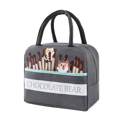 Kawaii copii desene animate portabil izolat termic picnic mâncare îngroșat prânz saci cutie tote alimente proaspete cooler saci husă pentru copii