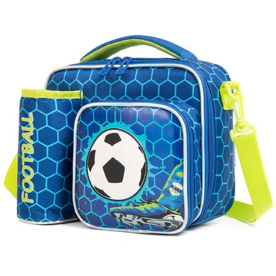 Torba za ručak za dječake Dinosauri i nogometna lopta Slatka poliesterska torba za ručak za piknik u školi Najbolji dar za dječake