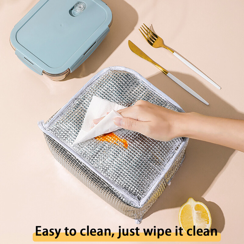 Isoleeritud söögikoti isolatsioon Bento paki alumiiniumfooliumist riisikoti söögipakk jääpaki õpilase Bento lõunasöögi käekoti isolatsioon