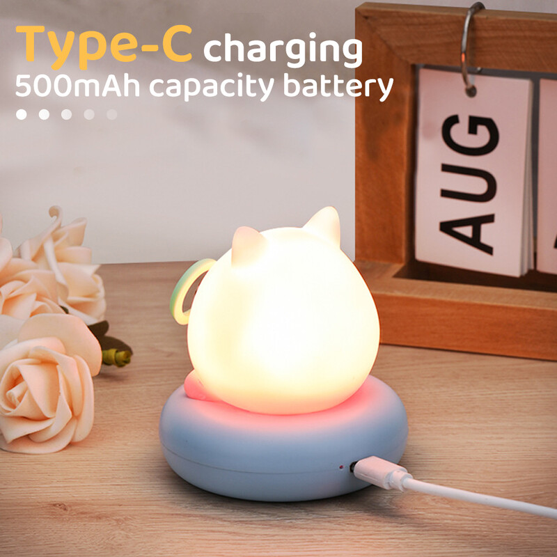 Armas LED-öövalgusti lastele, 3-tasemeline hämardatav lasteaia magamisöövalgusti puuteandur lambi kõrval väikelaste sisekujunduseks