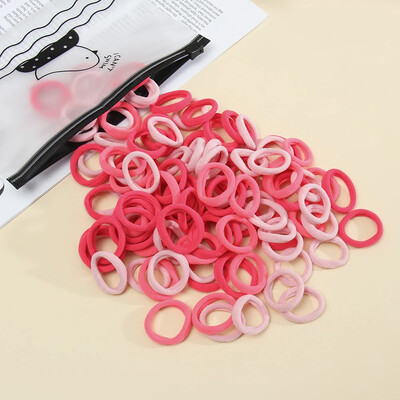 50 komada ženskih bešavnih prstenova za palac, gumica za kosu, držača za konjski rep u vrećici s malim elastičnim trakama za "uradi sam" jednostavna modna užeta za kosu