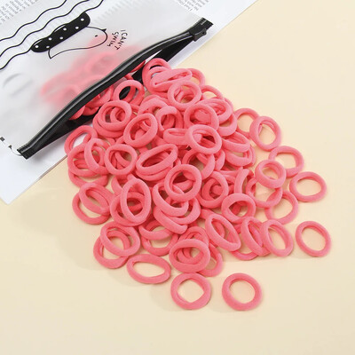 50 komada ženskih bešavnih prstenova za palac, gumica za kosu, držača za konjski rep u vrećici s malim elastičnim trakama za "uradi sam" jednostavna modna užeta za kosu