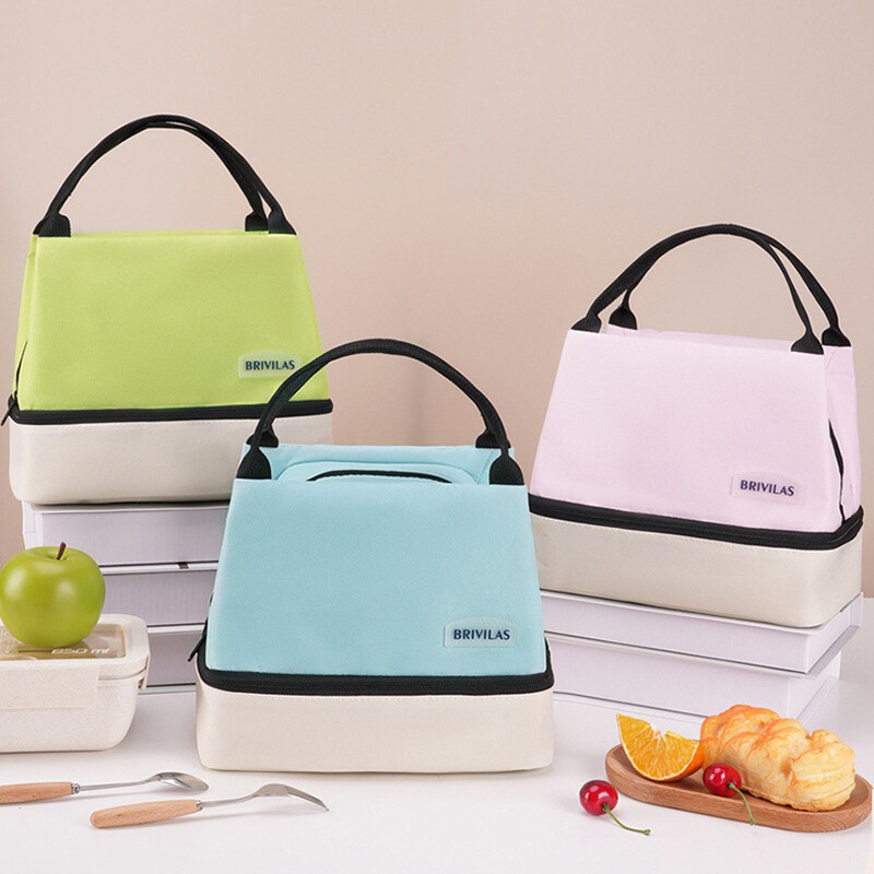 Geantă de prânz cu mâner cu cureaua Geantă frigorifică pentru femei Geantă portabilă pentru mâncare pentru muncă Ladă termică pentru studenți Geanta termică Geanta pentru frigider