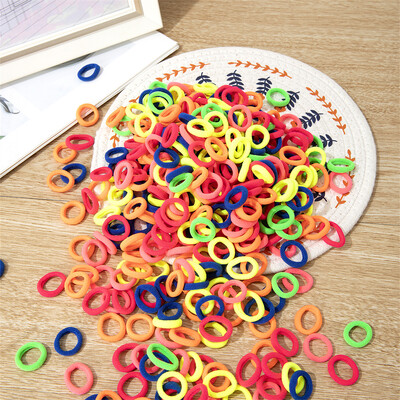 100/300/500 buc Benzi elastice colorate pentru păr fete coadă de cal țin pentru cravată benzi de cauciuc accesorii pentru păr pentru fete
