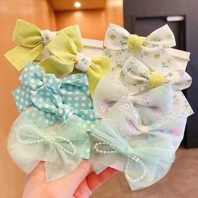 10 бр. Аксесоари за коса Момичета Scrunchies Aesthetic Lacos De Cabelo Infantil Bands Детски Bandeaux Elastiquec Ленти за глава Bandes Cute