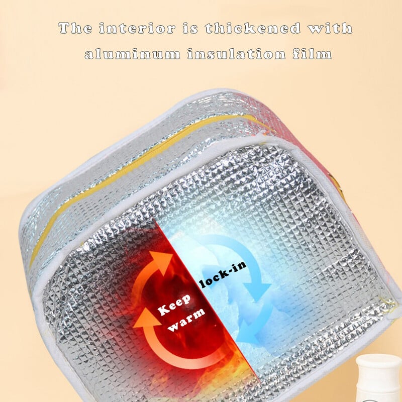 Uus ühevärviline toimsest bentokott kaasaskantav termokott, paksendatud õpilase lõunakarbi kott bento kott söögikott