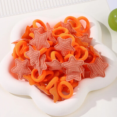 10/20 bucle pentru fete roz inimă stea copii bucla de păr fără rău pentru păr desene animate prosop frânghie coadă de cal mini banda de cauciuc accesorii pentru cap pentru copii