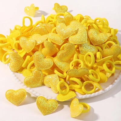 10/20 bucle pentru fete roz inimă stea copii bucla de păr fără rău pentru păr desene animate prosop frânghie coadă de cal mini banda de cauciuc accesorii pentru cap pentru copii