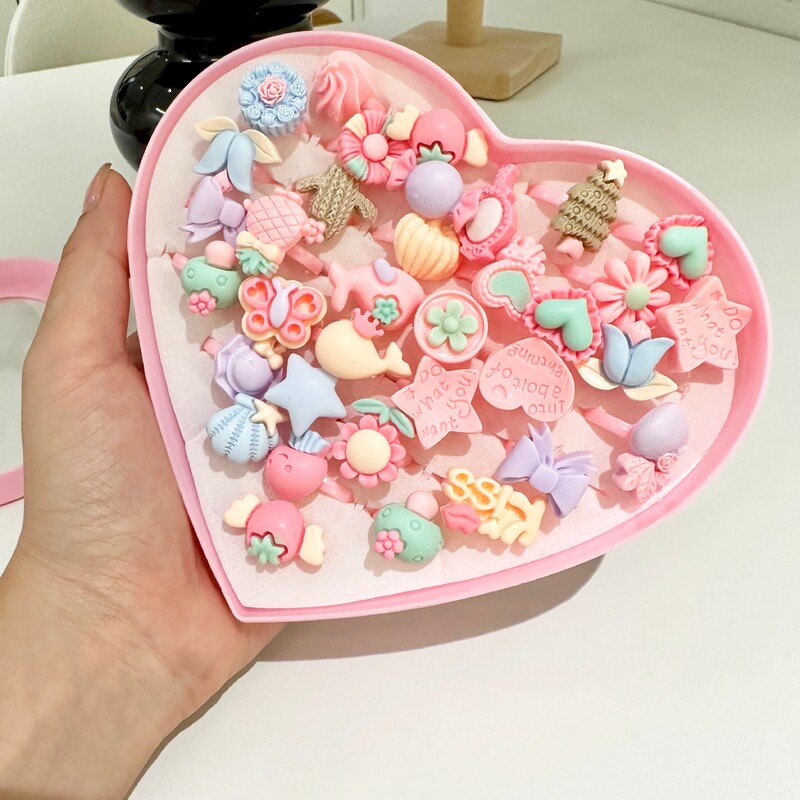 36 komada dječjeg slatkog prstenja od smole, crtanog nakita, oblika cvijeta, podesivog kompleta prstenja, kreativnih dodataka, poklona za djevojčice