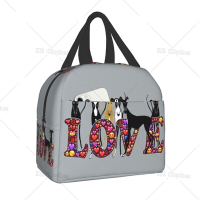 Galgos United Greyhound Изолирани чанти за обяд за жени Мъже Деца Whippet Sighthound Dog Преносим охладител Кутия за обяд за работа Училище