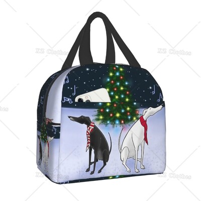 Galgos United Greyhound Изолирани чанти за обяд за жени Мъже Деца Whippet Sighthound Dog Преносим охладител Кутия за обяд за работа Училище