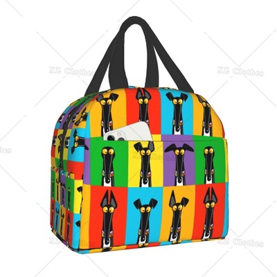 Galgos United Greyhound Изолирани чанти за обяд за жени Мъже Деца Whippet Sighthound Dog Преносим охладител Кутия за обяд за работа Училище