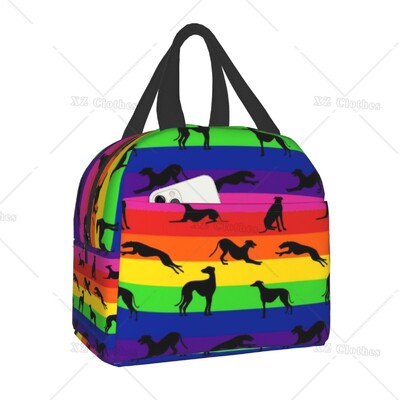 Galgos United Greyhound Изолирани чанти за обяд за жени Мъже Деца Whippet Sighthound Dog Преносим охладител Кутия за обяд за работа Училище