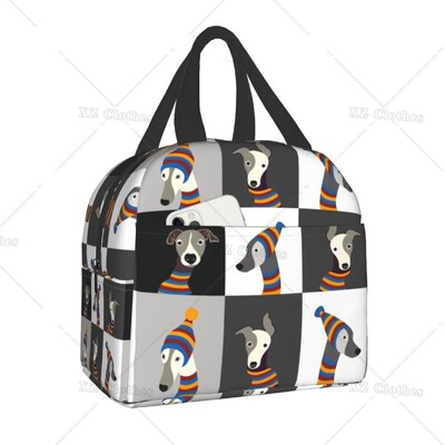 Galgos United Greyhound Изолирани чанти за обяд за жени Мъже Деца Whippet Sighthound Dog Преносим охладител Кутия за обяд за работа Училище