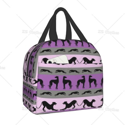 Galgos United Greyhound Изолирани чанти за обяд за жени Мъже Деца Whippet Sighthound Dog Преносим охладител Кутия за обяд за работа Училище