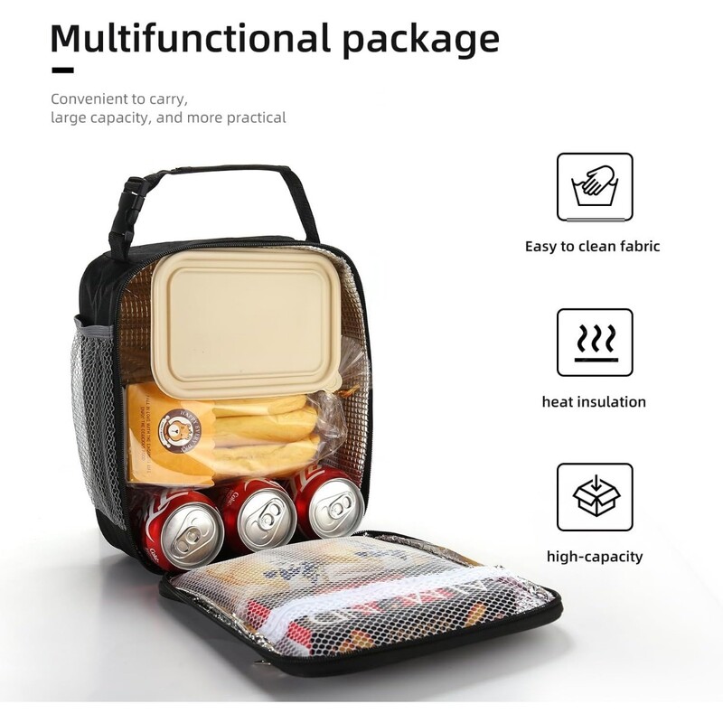 Cutie de prânz Geantă de prânz pentru bărbați și femei. Cutie de prânz de mare capacitate. Genți de prânz reutilizabile.