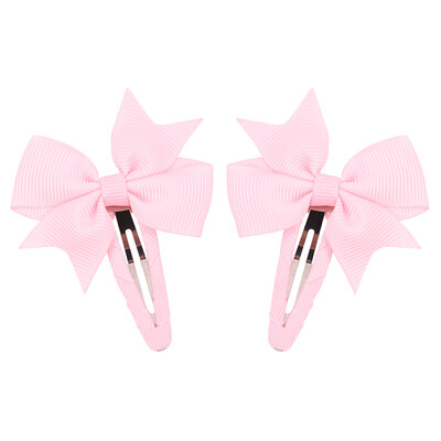 2 buc/lot funde agrafă de păr pentru copii, fete, panglică de culoare solidă, fundă, clemă BB, drăguț, agrafe pentru copii, agrafe, accesorii pentru păr