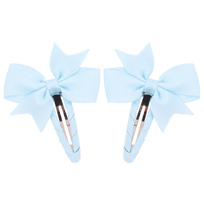 2 buc/lot funde agrafă de păr pentru copii, fete, panglică de culoare solidă, fundă, clemă BB, drăguț, agrafe pentru copii, agrafe, accesorii pentru păr