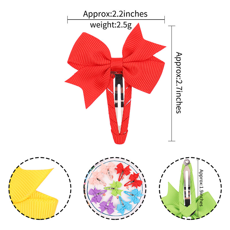 2 buc/lot funde agrafă de păr pentru copii, fete, panglică de culoare solidă, fundă, clemă BB, drăguț, agrafe pentru copii, agrafe, accesorii pentru păr